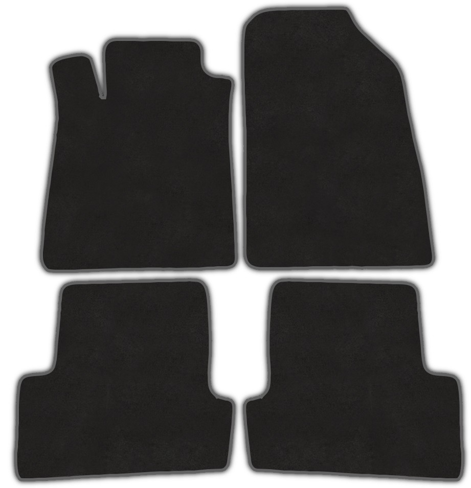Textil Passform Teppich Velours Fußmatten für RENAULT CLIO 3 2005-2012 