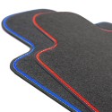 Citroen C3 II (2009-2017) - Velor car floor mats with tape 