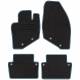 Velor car floor mats with tape